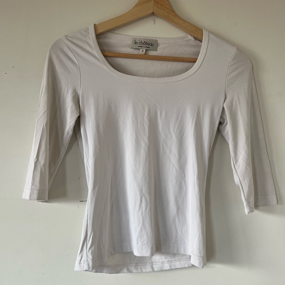 Le Chateau Stretch white top - Picture 1 of 4